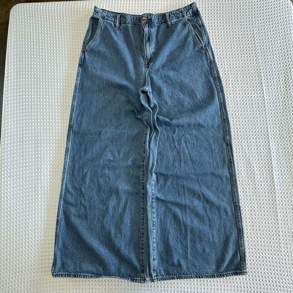Madewell Wide Sweep Trouser Super Baggy Jeans Size 31